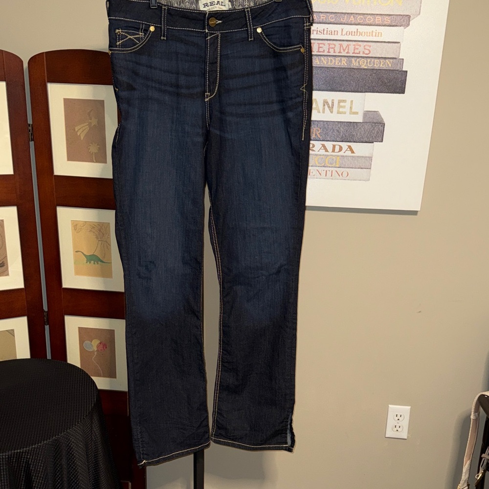 Ariat Real Denim Women's Dark Indigo Straight Leg Jeans 16WL /33